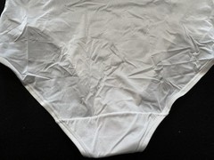 Vtg BALI 2846 Fit Your Curves Satin Full Coverage 2XL/9 White Panties #275