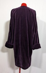 Genny by Gianni Versace Purple Velvet Shawl Royal Edwardian Jacket Italy 42