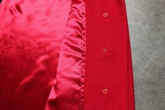Vintage 60’s USA Union-Made Ruby Red Shagmoor Wool Coat – M / L