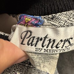 PARTNERS By Mervyn’s Collared Women’s Blouse. Vintage Print.
