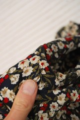 90s Floral Mini Dress (M) blue vintage All That Jazz sundress skater skirt twee