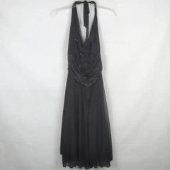 Vintage XOXO Halter Maxi Dress Size L | Elegant Formal Cocktail Party VTG Retro