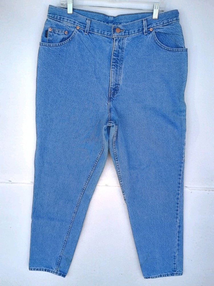 Vintage Chic Womens Sz 20 Avg Mom Jeans Relaxed Fit Med Wash High Rise 36×32