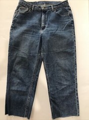 Vintage Lee Riders Mom Jeans 10 Blue High Waist Tapered Cut Hem