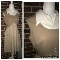Vintage 1970 JCPenney Fashions Mod Midi Dress