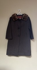 Vintage International Ladies’ Garment Workers’ Union ILGWU Wool Coat Fur Collar