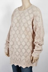 Vintage Claudia D Cream Sweater-Size Large