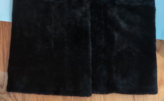 BLACK Sheepskin FULL LENGTH COAT LARGE Shearling