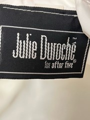 1990’s New $530 Julie Duroche After 5 White Diamond Wedding Prom Dress Dynasty 8