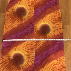 1980’s Homemade Psychedelic Sunburst Caftan Hippie Tye-dye Maxi Dress S-22-24W
