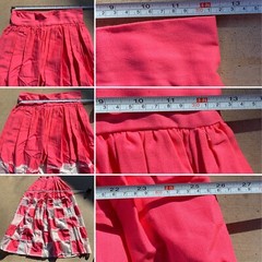Vintage Marianne Pink & White Patchwork W/ Lace Maxi Skirt Hippie Boho 26” Waist