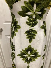 Vtg Diamond Head Sportswear Sleeveless Maxi Dress White/Green/Yellow SZ??