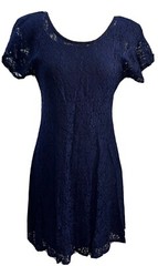 Blue Lace Retro Dress by ALL THAT JAZZ Junior’s Size 7/8 PreLoved