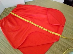 Skirt Half Slip Deena Red Shiny Silky Glossy Farr West Style Small 2 Side Slits