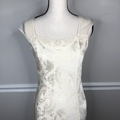 Vintage Gold Label Victoria Secret Sexy Classic Long Nightgown Ivory Medium