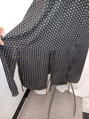 Vintage 1980’s Black & White Rayon Dress by Wild Rose Size Large