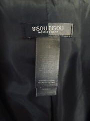 Vintage ‘90’s Bisou Bisou By Michele Bohbot Black Duster Jacket With Lining