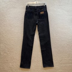Vintage Wrangler Grey Black Relaxed Straight Leg Jeans 4 6 26 27 Tall Long