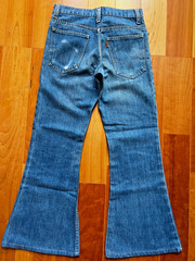 Vintage 70s Levi’s 689 Orange Tab Flare Bell Bottom Talon 42 W26 L31 (Fits L27)