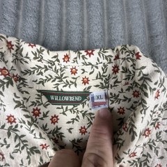 Vintage Willowbend Prairie Dress Set Womens XL Floral Calico Shirt Tiered Skirt