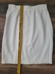 80/90’s Lew Magram Collection NY White Sequin Western Style Suit Blzer Skirt 14