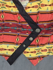 Roughrider 2 Piece Jacket & Crinkle Skirt Womens M Southwest Design USA Vintage