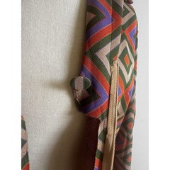 Vintage Disco Mod Dress Womens Size 12 Textured Geometric Hippie Groovy 60s 70s