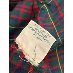 Vintage Ina Carol Plaid Shift Dress Dark Academia Preppy Classic Preppy Tartan