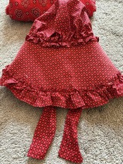 Prairie Dress Shawl & Bonnet Junior Sz 7 Union Made Pioneer Costume Made In USA