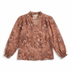 Vintage 1970s Teddi California Womens Ruffle Blouse Tie Neck Pink Medium