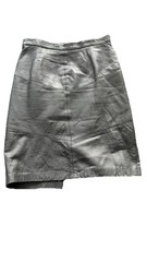 Vintage 80s-90s Grunge Style Rafaell Faux Leather Pencil Skirt Size 10