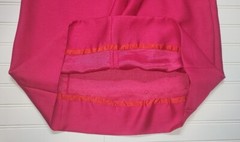 Vintage 70s Silvia Ann Pink Sheath Dress Womens Size 10 Knee Length Flowers