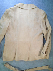 Leathers by New England Women’s Jacket Vintage 19″ x 25″ Made in USA, Has Wear