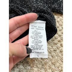 Vintage Xscape Black and Silver Jacket and Tank Top Set Size Large
