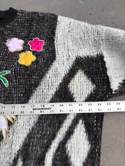 Vtg 80s Women’s Mohair Blend Unique OVERSIZED soft sweater.Arabic Tag