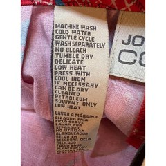 Vintage Jones New York Country Pants Womens 8 30×25.5 Red Umbrella Print Cropped