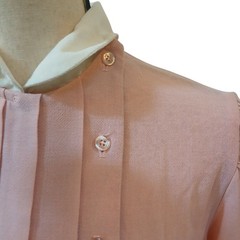1970s Sears Fashion Place Pink Dress Size 14 W/Collar Career Church Vintage #L12