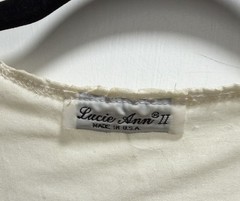 Vtg Lucie Ann II Robe Shimmer Ivory Peignoir Gown & Robe Lace 1990’s See Pics Sz