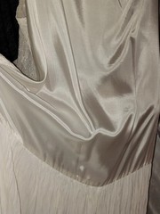 VTG Satin Lace Drop Waist Flapper Maxi Dress Roaring 20s styL 50 ETHEL CANE ESQU