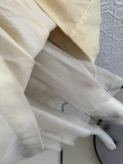 Vintage midcentury party dress-As is condition white sleeveless balloon skirt s