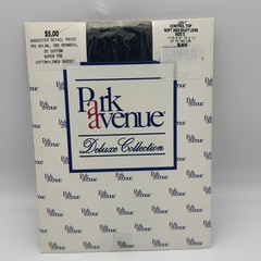 Vintage Park Avenue Deluxe Collection Control Top Pantyhose Black Size C Long