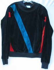 Vintage Bonnie Sportswear women’s cotton/polyester blend velour top size medium