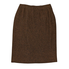 Vintage 1950s Bernhard Altmann Wool Skirt 12 (22×23) Brown Academia Secretary