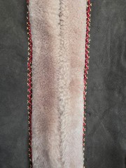 Vintage Shearling Coat Hippie Embroidered Sheepskin Suede Penny Lane Boho S XS