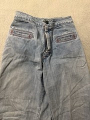 Vintage 60s 70s Landlubber Flare Wide Leg Jeans Hippie Disco 23×29 11.5 Leg