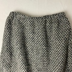 Vtg 70s MJ Seattle Womens XL Gray Mohair Wool Boucle A Line Skirt Made in USA