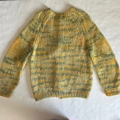 Vintage Hand Knit Wool Mohair Cardigan Made In Italy Boho Chunky Sweater