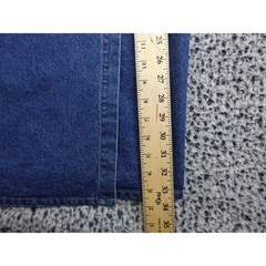 Vivaldi Jeanswear Denim Maxi Skirt Womens 8 Blue Good Vintage Wrap Front 90s USA