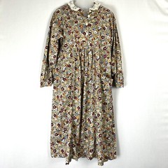 Vintage Ruth Norman Cottagecore Midi Dress Small Dainty Floral Lace Collar Boho