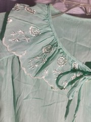 Vintage Charmode Nightgown Size 40-42 Long with Short Sleeves Mint